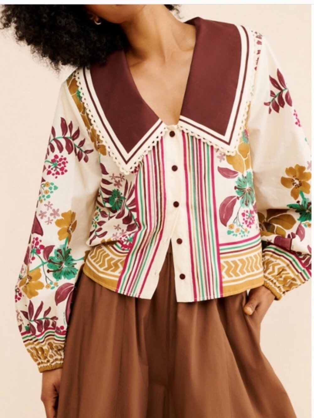 Farm Rio Cotton Blouse size S